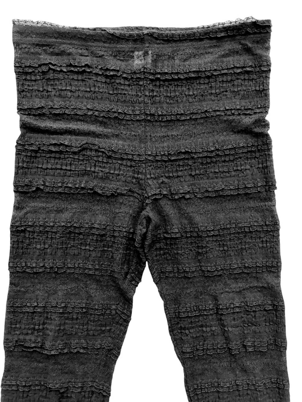 Free People Black Textured Ruffle Leggings - Picture 5 of 13